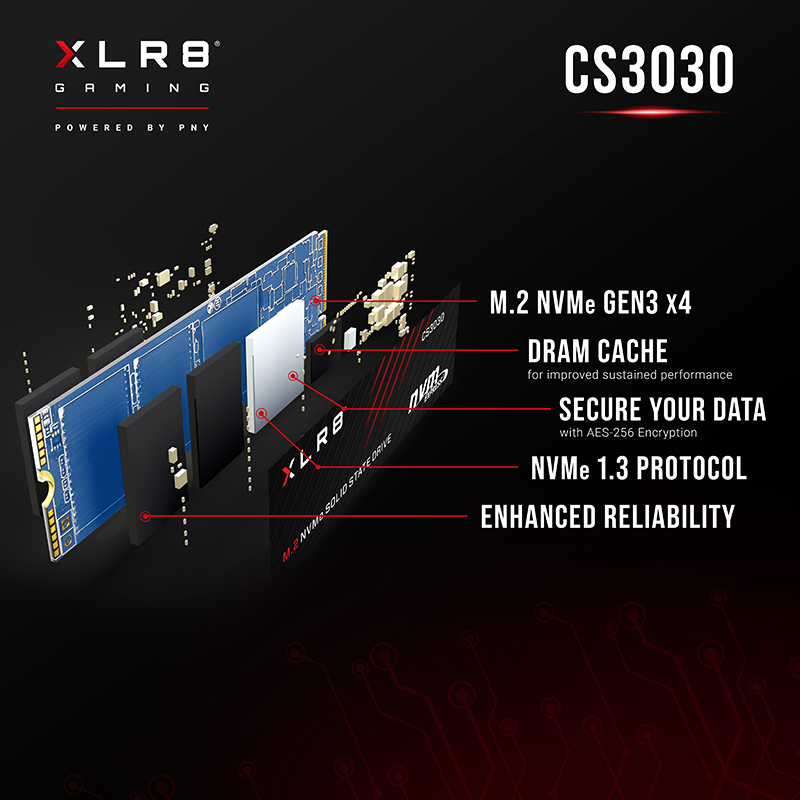 PNY XLR8 CS3030 1TB NVMe gen 3